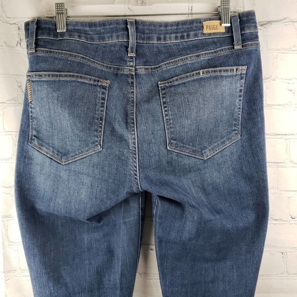 Paige Jeans Verdugo Ankle Dedee Destructed Skinny Stretch Tag Size 31 - Picture 6 of 14